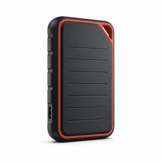Synthetic editorial illustration for SanDisk Extreme Portable SSD 2TB; not an exact product photograph