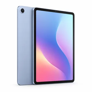 Synthetic editorial illustration for Apple iPad A16 11-inch 128GB Blue; not an exact product photograph