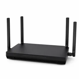 Synthetic editorial illustration for TP-Link Archer AX55 AX3000 WiFi 6 Router; not an exact product photograph