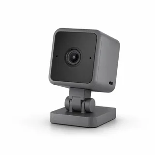 Synthetic editorial illustration for Wyze Cam v4 Gray; not an exact product photograph