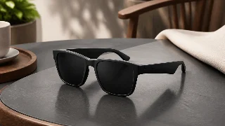 AI-generated editorial concept illustration representing Bose Frames Tenor; not an exact product photograph