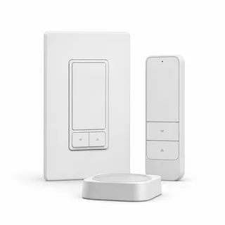 Synthetic editorial illustration for Lutron Caseta Dimmer and Pico Remote Kit; not an exact product photograph