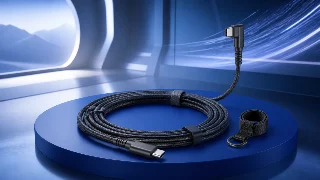 AI-generated editorial concept illustration representing Syntech Link Cable 16FT; not an exact product photograph